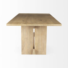 Load image into Gallery viewer, Light Modern Rustic Wooden Dining Table - Brown
