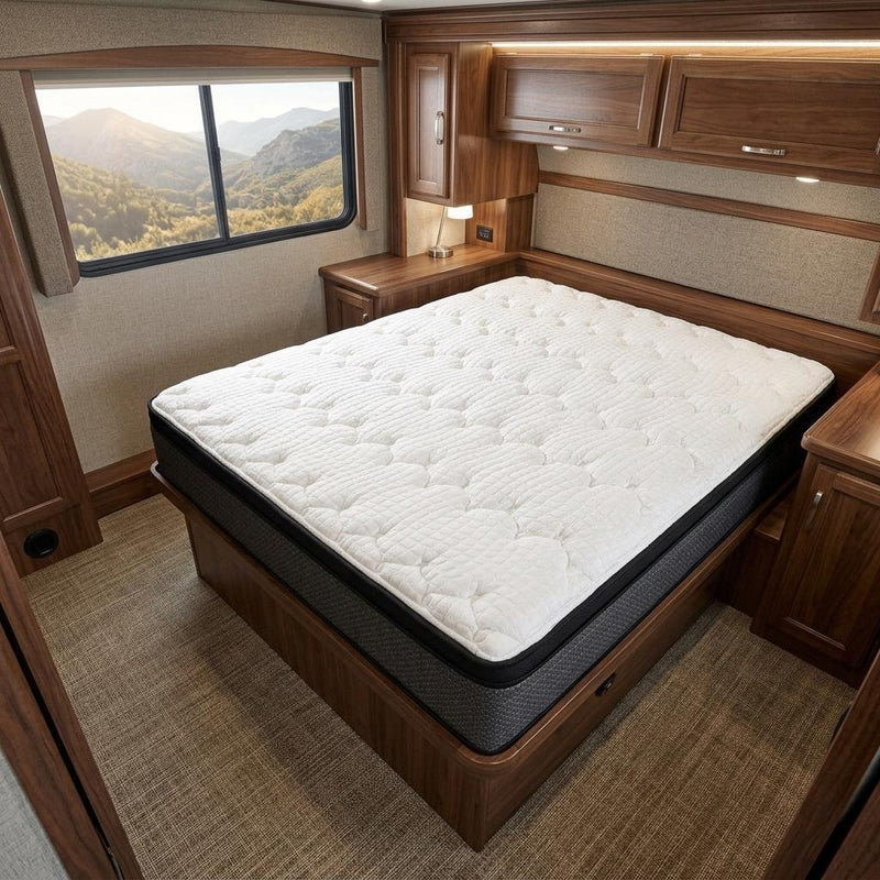 Foam Plush Euro Top Hybrid Mattress (746932) - RV King