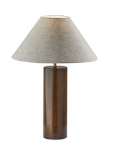 Load image into Gallery viewer, Wood Block Table Lamp - Canopy Walnut
