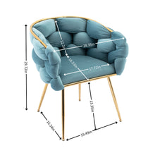 Load image into Gallery viewer, Luxury Modern Simple Leisure Single Sofa Chair Bedroom Lazy Person Household Dresser Stool Manicure Table Back Chair
