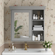 Load image into Gallery viewer, Wall Mounted Bathroom Medicine Cabinet With Mirror And Adjustable Storage With Soft Close Hinges
