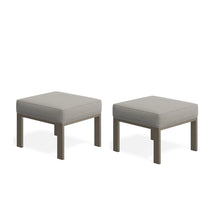 Load image into Gallery viewer, All-Weather Patio Ottomans With Thick Cushions (Set of 2)
