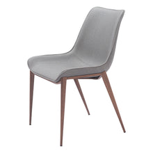 Load image into Gallery viewer, Upholstered Faux Leather Dining Side Chairs (Set of 2) - Gray And Black
