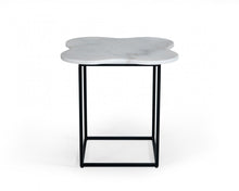 Load image into Gallery viewer, Marble Free Form End Table - Black And White
