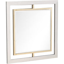 Load image into Gallery viewer, 32" Square Steel Framed Accent Mirror - Gold
