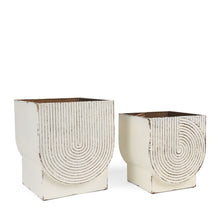 Load image into Gallery viewer, Rectangular Pot Planters (Set of 2) - White
