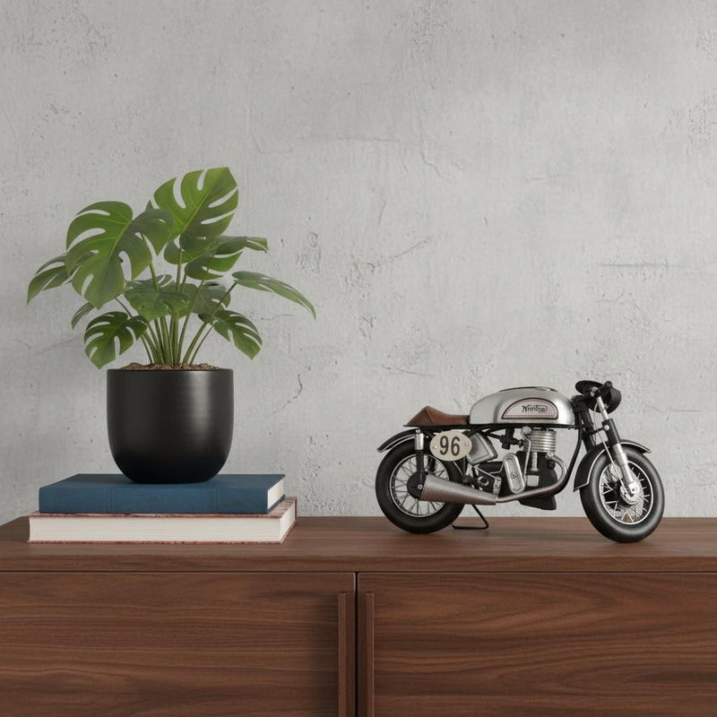 c1952 Norton Manx Sculpture - Black / Silver