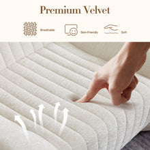 Load image into Gallery viewer, Bean Bag Chair For Adults, Lazy Floor Sofa Couch Memory Foam Bean Bag Sofas Chenille Fabric Reading Chair Comfortable Corner Lounge Sofa For Living Room - White
