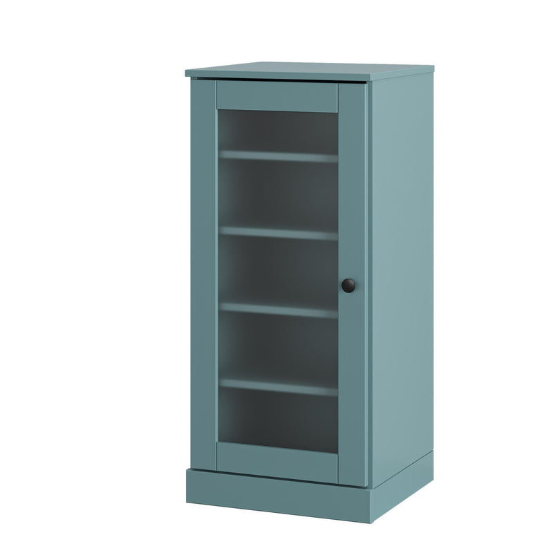 Ten Pair Solid Woodshoe Storage Cabinet (752265) - Aqua