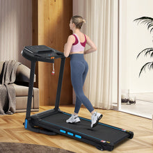 Load image into Gallery viewer, 3.5Hp Hydraulic System Auto Foldable Treadmill With Incline, Heart Rate Sensors, Type C &amp; USB Charge, Bluetooth Speaker - Black
