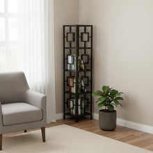 Load image into Gallery viewer, Corner Bookcase - Espresso
