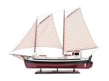 Load image into Gallery viewer, Hand Painted Model Boat Tabletop Sculpture (376348) - Black / White
