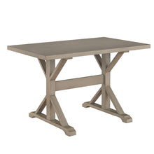 Load image into Gallery viewer, 48" Solid Wood Trestle Base Dining Table - Gray
