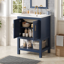 Load image into Gallery viewer, Modern Bathroom Vanity With Elegant Twill Design
