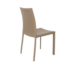 Load image into Gallery viewer, Upholstered Leather Dining Side Chairs (Set of 2) - Taupe
