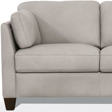 Load image into Gallery viewer, Leather Loveseat - Dusty White / Brown
