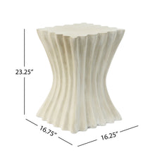 Load image into Gallery viewer, Mgo Archaistic Wavy Side Table - Antique Sandstone
