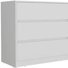 Load image into Gallery viewer, 33" Wood Three Drawer Dresser - White
