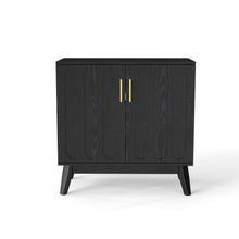 Load image into Gallery viewer, 32" Wood Accent Cabinet - Black
