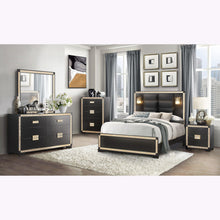 Load image into Gallery viewer, Lively - Dresser With Glitter Detail And Thick Bar Handle Hardware - Black
