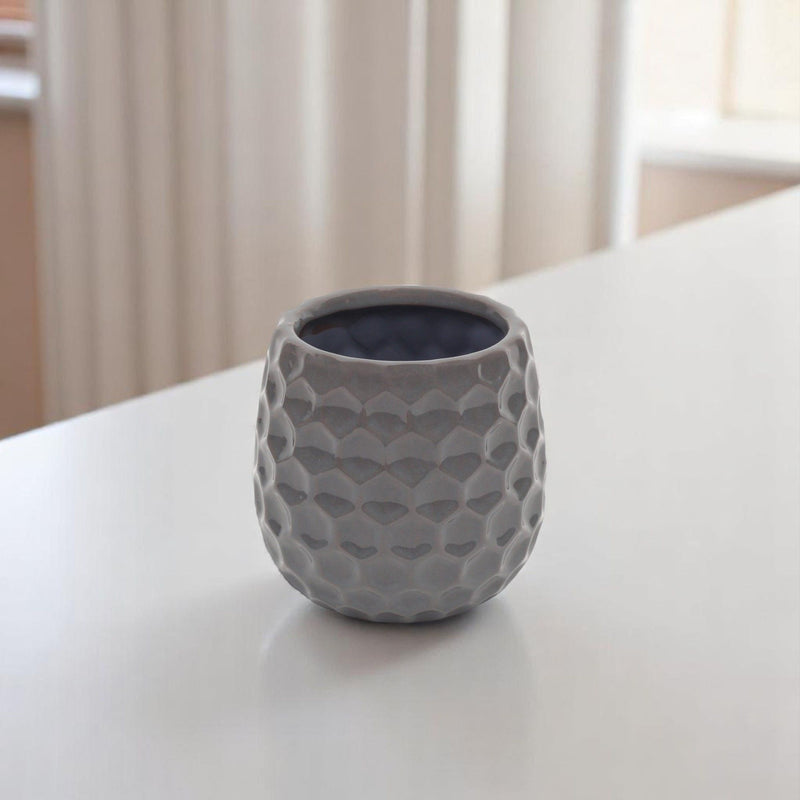 Round Pot Planter (487397) - Gray