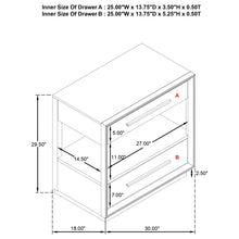 Load image into Gallery viewer, Prescott - 2 Drawers Nightstand With Open Shelf - Taupe
