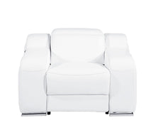 Load image into Gallery viewer, Italian Leather Wall Hugger Recliner With USB - White
