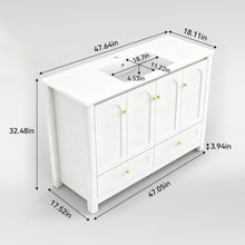 Load image into Gallery viewer, Bathroom Vanity With Sink Combo, 4 Soft Close Doors And 2 Drawers
