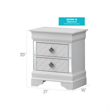 Load image into Gallery viewer, Verona - Accent Nightstand - Silver Champagne
