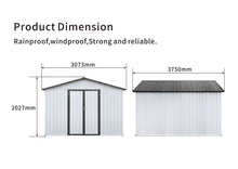 Load image into Gallery viewer, 10' x 12' Garden Sheds Outdoor Storage Sheds
