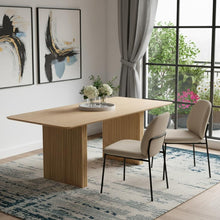 Load image into Gallery viewer, 67'' Double Pedestal Base Dining Table - Natural
