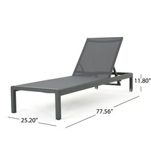 Load image into Gallery viewer, Outdoor Patio Chaise Lounge With 5 Reclining Positions
