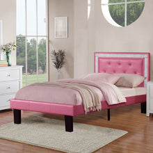 Load image into Gallery viewer, Glamours Style Bed With Diamond Tufted Padded Headboard
