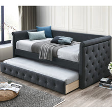 Load image into Gallery viewer, Contemporary Button Tufted Daybed With Slat Trundle

