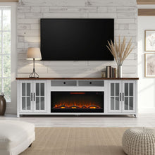 Load image into Gallery viewer, Fireplace TV Stand Console &amp; Fixed Shelves
