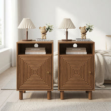Load image into Gallery viewer, Nightstand With Charging Station &amp; Storage
