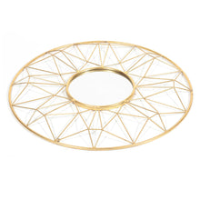 Load image into Gallery viewer, 32" Metal Round Accent Mirror - Gold
