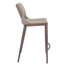 Load image into Gallery viewer, Steel Low Back Bar Chairs (Set of 2) - Gray And Brown

