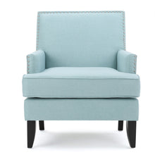Load image into Gallery viewer, Serenada - Upholstered Fabric Club Chair With Nailhead Trim And Tapered Birch Legs
