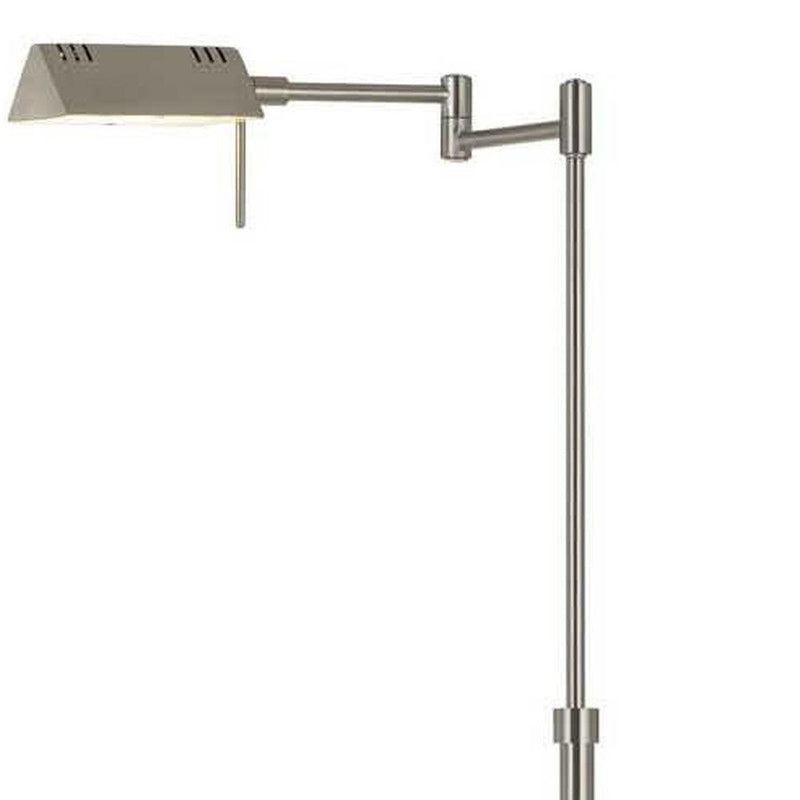 Adjustable Swing Arm Floor Lamp - Nickel