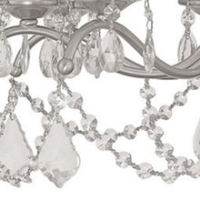 Load image into Gallery viewer, 21" Eight Light Dimmable Chandelier With Shades - Nickel
