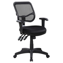 Load image into Gallery viewer, Swivel Office Chair Armrests Ergonomic Design, Adjustable Height And Tilt - Black
