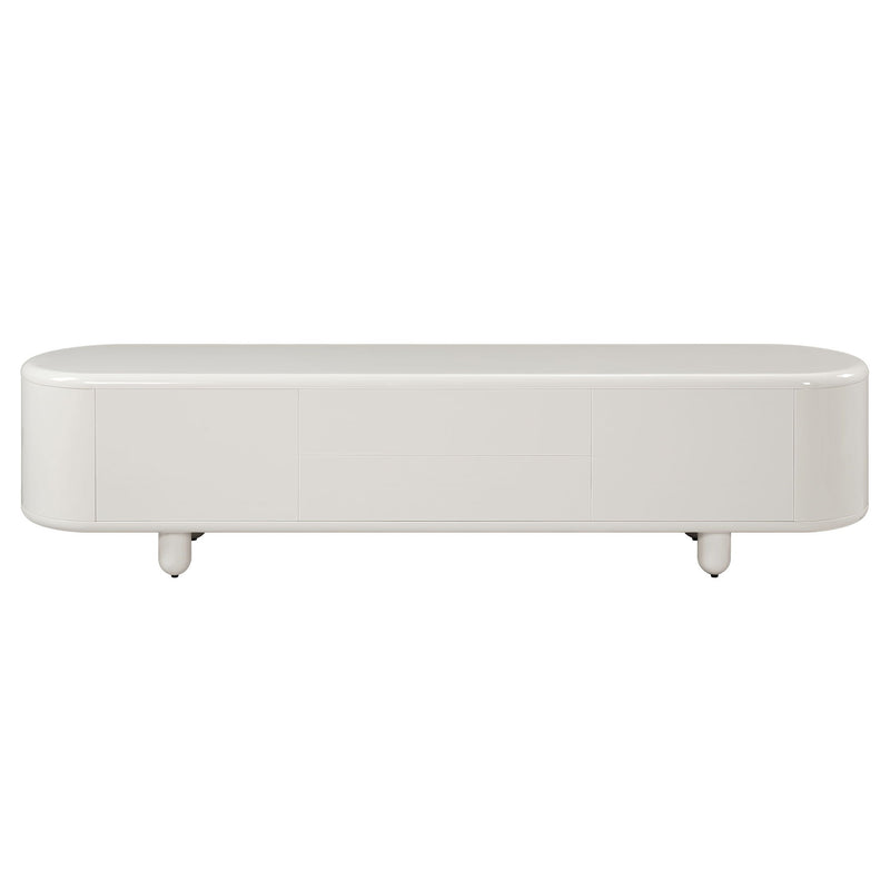 Keely - TV Stand - Gloss White