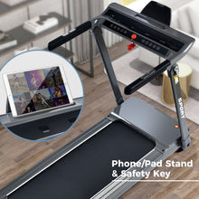 Load image into Gallery viewer, Folding Electric 3.5Hp Treadmill Medium Running Machine Motorised Gym 330Lb, Portable Compact Treadmill Foldable For Home Gym Fitness Workout Jogging Walking, Electric Motorized Power 14Km / H - Gray
