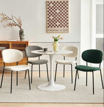 Load image into Gallery viewer, Boucle Dining Chairs, Dining Chairs With Metal Legs For Dining Room, Kitchen, Living Room
