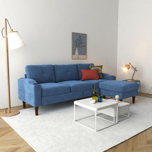 Load image into Gallery viewer, 3 Seater Convertible Combination L Shaped Sofa With Footstools With Storage
