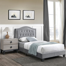 Load image into Gallery viewer, European Style Bed, Button Tufted Headboard
