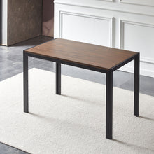 Load image into Gallery viewer, Creative Design Veneered MDF Wood Structure Rectangular Walnut Dining Table - Walnut
