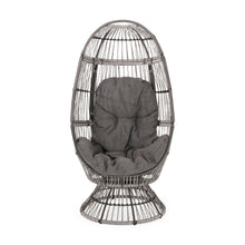 Load image into Gallery viewer, Patio Swivel Basket Egg Chair With Cushion
