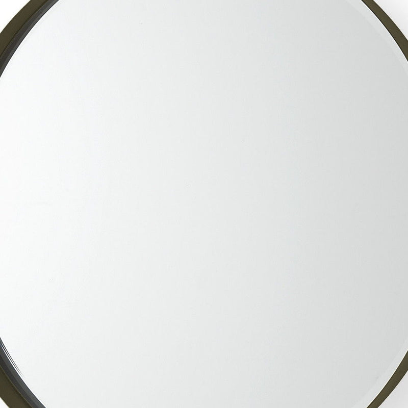 24" Metal Round Framed Accent Mirror - Gold